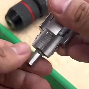 1/2" 3/4" PPR PVC Pipe Threader Kit Electric Drill Integrated Internal External Thread Cutting Tool