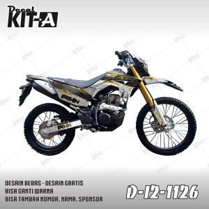 Stiker CRF 150L decal setiker CRF 150L stiker motor MOTIF JEPANG GOLD WHITE D-I2-723 I2-778 I2-759 I2-688 i2-1126