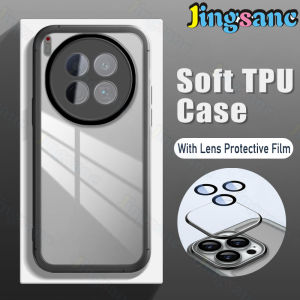 Jingsanc With Lens Films Translucent Phone Case For Tecno Camon 40 Premier 5G Soft Silicone TPU Shockproof Back Cover K01-1