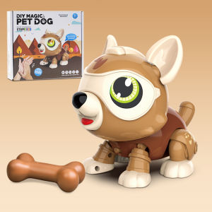 [Local & cod] kelaton DIY electronic dog sound control intelligent magic pet dog multi-function Touch model induction baby toy