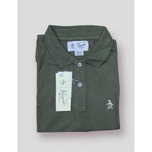 S1 - A237 | PENG MENS POLO SHIRT EMBROIDED LOGO DESIGN W/ EXTRA PEARL WHITE ENGRAVED LOGO BUTTON