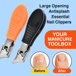 Large Bevel Nail Clippers Splash Proof Design Ergonomic Design For Precise Trimming Professional Manicure Tools
