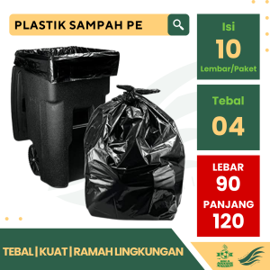 (10 pcs) Kresek sampah trash bag 90x120 10 lembar / kantong plastik sampah 90x120 10 lbr