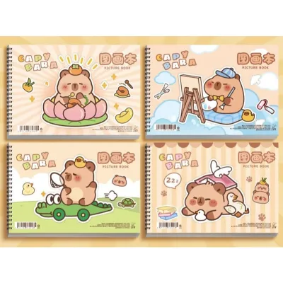 Buku Gambar Set Anak A4 30 Lembar Bonus Free Stiker Kreatif