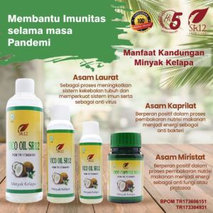 SR12 VCO OIL VICO 100ml 60ml 250ml MINYAK KELAPA MURNI PREMIUM MINYAK VICO ALAMI HALAL BPOM