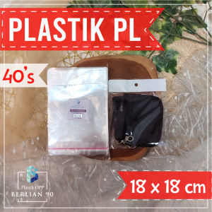 Plastik Display 18x18 Cm Tebal 40 mic isi 100 lembar / Plastik Perlize / Plastik Gantung Untuk Kemasan Aksesoris & Snack