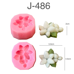 แม่พิมพ์ขนม สงกรานต์ ดอกไม้ไทย ขันเงิน ขวดน้ำอบ อัพเดตลายใหม่J-486 มะลิ