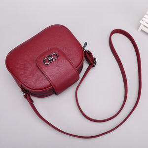 Korean-style fashionable genuine leather womens handbag   New Summer Womens Crossbody Bag   Direct sale from the manufacturer
