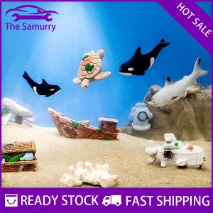 Samurry ✨Hot Sale✨ Mini mô phỏng cá voi rùa bể cá cảnh vi cảnh quan nhà máy tính để bàn xe Bảng điều khiển đồ trang trí