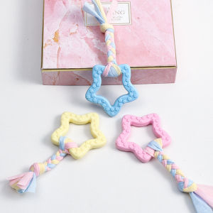 Dog Chew Teething Toys Puppy Chew Teething Toys Resistant to Bite Bone Molar Thorn Pet Supplies Safe for Pet