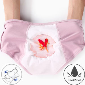 Dulasi Underwear for Women Leak Proof Menstrual Period Panties Physiological Underpants Cotton Crotch Health Seamless Briefs High Waist for Female D9044-1