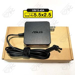 อะแดปเตอร์โน๊ตบุ๊ค ASUS (65W) 19V3.42A *หัวขนาด5.5x2.5* K450C K450JN K450L K451L K455L K550L K551L K555L Notebook Adapter