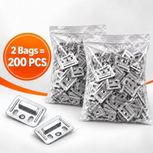 COD Wall Panel Clips Fluted Wall Panel Metal Clip For Wpc Wall And Ceiling Fluted Cladding Clip
