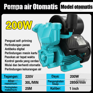 Reaim Pompa air Otomatis 250W Mesin Pompa Air Listrik Pompa Pendorong Tekanan Air Booster Pump