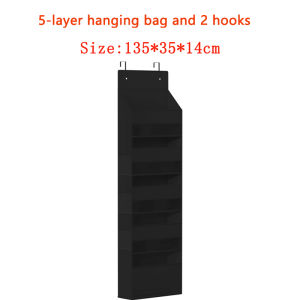 5 Layers Door hanging organizer Home storage hanging bag wall hanging toy storage closet side hanging pocket