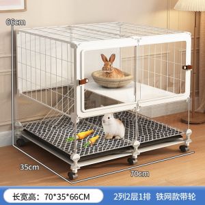 Dog Crate/Pet Cage Spacious Reinforced Indoor Heavy-Duty Metal Dog House Large Dog Shelter With Litter Tray Pet Supplies/狗屋 狗笼