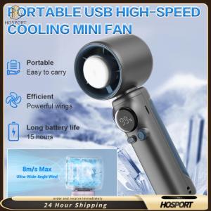 【HOSPORT】High Speed Cooling Fan 199 Gear Speed Wind USB Rechargeable Portable Hand Fan Digital Power & Speed Display Electric Fan