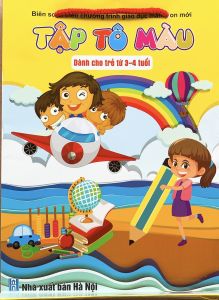 Sách - Tập tô màu dành cho bé 3 - 4 tuổi (túi 8 quyển)