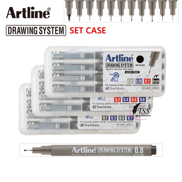 Artline Drawing Pen And Ink Set For Drawing Artline Drawing System