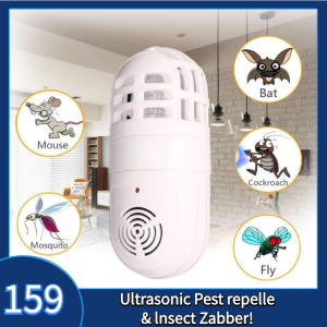 เครื่องดักยุง เครื่องไล่หนู เครื่องไล่แมลงต่างๆ ALL in 1 มัลติฟังก์ชั่นด้วยเทคโนโลยีขั้นสูงคลื่นอัลตร้าโซนิค รุ่น NTOMIC ZABBER ปลอดภัย