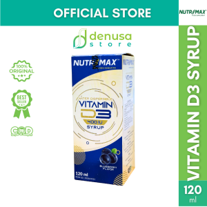 NUTRIMAX Vitamin D3 400 IU Syrup | Anak Bumil Vegan Imunitas Kekebalan Tubuh Kesehatan Tulang Gigi