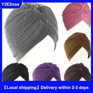 【Local shipping】 Fashion Men Women Stretchable Soft Indian Style Turban Hat Head Wrap Band Cap