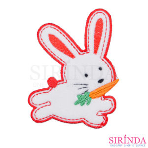 ตัวรีดการ์ตูนกระต่ายแครอท ตัวรีดติดเสื้อ อาร์มปักตกแต่ง DIY EMBROIDERY PATCH (00080433)