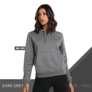 [BAYAR DI TEMPAT] SWEATER POLOS HOODIE JUMPER SIZE M-XXXL HIJAU BOTOL (PRIA & WANITA)