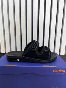 S รองเท้าแตะผู้ชาย แบบสวม deblu รุ่น BD M806 สี ดำ น้ำตาล Size 39-44