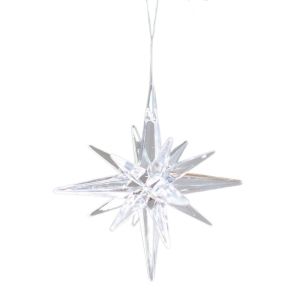 STARRY Hangging Christmas Tree Star Pendant Photographic Props Party Supplies Xmas Ornament Merry Christmas Transparent Christmas Tree Decorations Home Decoration