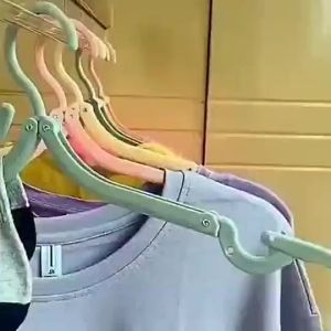 Foldable Clothes Hanger Travel Portable Plastic Hanger Non Slip Penyidai Baju Tudung Wardrobe Mini Drying Hanger