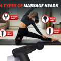 Massage Gun, Small Travel Massage Gun, Massage Gun Deep Tissue,Percussion Handheld Portable Muscle Massager Tool for Full Body Pain Relief, Ideal Gifts for Men, Women(Black). 