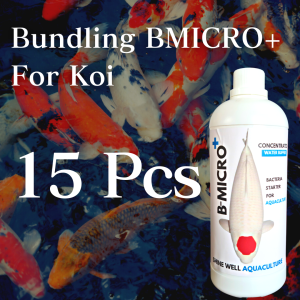 Bundling 15 Pcs BMICRO+ Bakteri Starter Untuk Koi Penjernih Air dan Pengurai Amonia Pada Kolam Ikan Koi dan Ikan Air Tawar