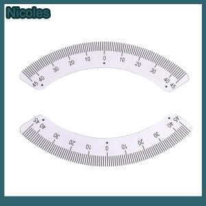 [Nicoles] มุมแผ่นวัดขนาดไม้บรรทัด45องศามุม Arc measureing เครื่องมือ caliper