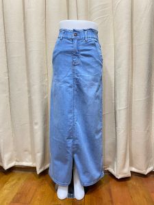 BANDIDAS - HW Rok Jeans Panjang Wanita PInggang Karet kancing 1 (belah depan)