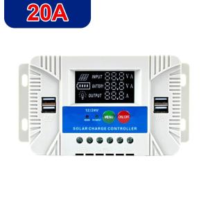 Solar Charge Controller 100a 60a 30a Power Dual USB Lcd Display