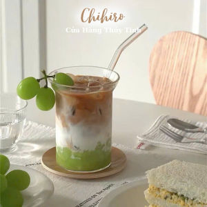 Ly thuỷ tinh chịu nhiệt 350ml uống cà phê ly cốc Hàn Quốc quay homecafe-Chihirostore.decor