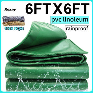 9×12FT Tarpaulin PVC Trapal Waterproof heavy duty Lona Tolda With holes Car cover courtyard Thickened durable Send Rope
