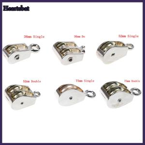 [Heartsbat] 36 52 75mm kim loại Ròng Rọc Hợp kim kẽm ròng rọc nhỏ đơn đôi ròng rọc cho tự làm