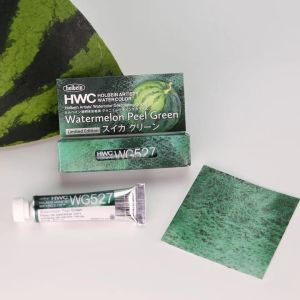 Holbein Artists Watercolor Granulating Color Melon Orange /Watermelon Red/Watermelon Peel Green Limited Edition 5ml Tube (1pack