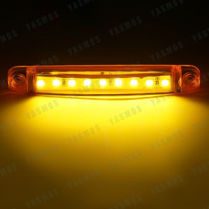 24V 9LED Truck Bus vehicle LED Side Lights Pickup Marker Trailer Lamps Clearance Signal Truck Trailer Warning Tail Light Bulbs Multiple colour