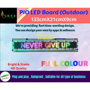 P10 Full Colour Led Display Signboard/LED Running Light(Outdoor) (133(L) CM X 21(H) CM X 9(W) CM)