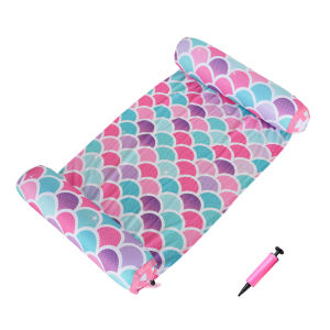 Floating Inflatable Hammock Bed Foldable Water Recliner Mats Comfortable PVC Leak Proof Nozzle Swimming Pool Accessories