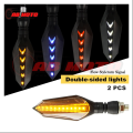 2PCS Signal light 12V Flowing water and Arrow style Double sided Motorcycle Universal PER PAIR. 