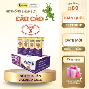 [Combo 3-4] Sữa bột pha sẵn Calokid Gold 48H/Thùng lên cân nhanh cao năng lượng Vitadairy