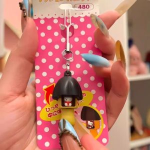 Cute Hello Kitty Phone Charms Pendant Kawaii Anime Keychain Accessories for Keys Schoolbag IPhone 17Promax Airpods Korea New Y2K