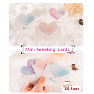 【Mothers day cards】10Pcs Mini greeting card ins style simply design Christmas mothers day birthday thank you Teachers day cards