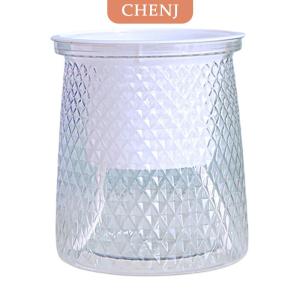 [COD] CHENJ กระถางต้นไม้พลาสติกใสรดน้ำเองสองชั้นแจกันดอกไม้อัตโนมัติกระถางต้นไม้สำหรับตกแต่งกระถางดอกไม้ไฮโดรโพนิก