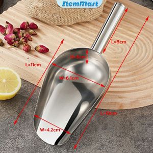 ItemMart Stainless Steel Ice Scoop Ice Cream Crushed Shovel Candy Sugar Scooper Kitchen Tool