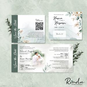 [100 pcs] Blangko Undangan Pernikahan - Blangko Undangan Nikah Kosongan Rindu 12